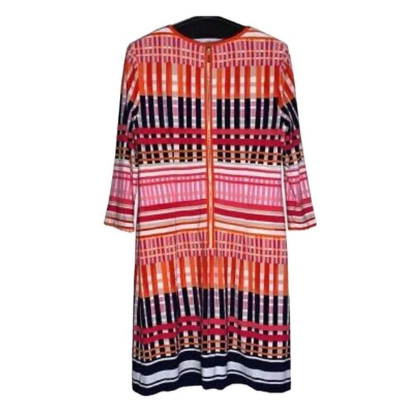 EIiza J Multicolor Geometric Print Shift Dress - Picture 3 of 12